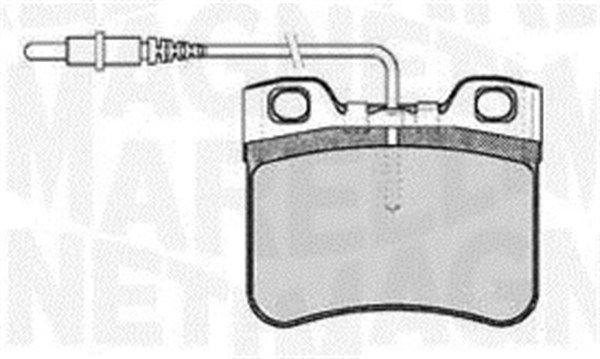 MAGNETI MARELLI Комплект тормозных колодок, дисковый тормоз 363916060165